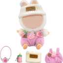 Doll Clothes, 6.7 Inch Doll Dress Up Accessories, Clothes Set Outfits - Accessories Only (Pink)