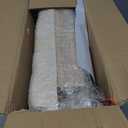 Yusong Vanity Stool Upholstered Bench Seat for Makeup Room, Vintage Small Bedroom Bench Dining Bench with Tufted Fabric for Living Room, Piano Stool with Rustic Wood, Easy Assemble, Beige