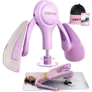 Thigh Trainer for Women, 15-70LB Adjustable Resistance Inner Thigh Exerciser for Pelvic Floor Muscle Repair, Thigh Workout Kegel Exercise Equipment for Shaping, Yoga & Weight Loss at Home Gym