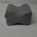 5 STARS UNITED Knee Pillow for Side Sleepers - Hip Pain Relief, Memory Foam Leg Cushion for Side Sleeping - Between Legs Pillow for Sciatica & Lower Back Pain, Gray (Standard)