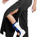 Deyeek Tear Away Pants for Women Side Full Open Sweatpants Loose Fit Casual Post Surgery Adaptive Clothing with Pockets (XX-Large, Black)