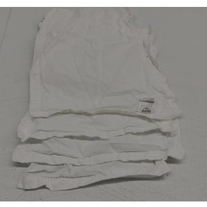 Encasa XO White Cloth Napkins Set of 4, 10"x17" | Solid Color Cotton Dinner Napkins | Washable & Reusable Wedding Napkins for Holiday Dinners, Party, & Everyday Table Decor