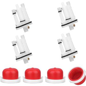 2 x 4pcs Carburetor Main Jet 592792, for Briggs & Stratton Engine with 4pcs 594281 Primer Bulbs Jet-Main Replacement for Garden Lawn Mower Equipment Small Engine Parts