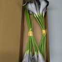 IPOPU Grey Black Calla Lily Artificial Flowers for Decorations 20PCS Grey Black Fake Flowers Calla Lily Bouquet for Wedding Centerpieces Flower DIY Floral Decor Home Decoration (Grey Black)
