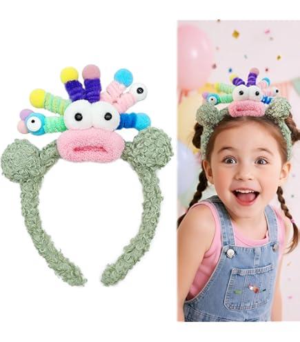 ZCHARMMY Silly Bear Headband for All Ages, Cute Crazy Hair Day Accessories for Girls, Wacky Hair Accessories for School Spirit Week, Carnival Gift for Teen Girls, 1 Piece