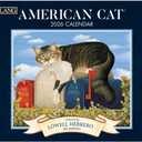Lang American Cat 2026 Wall Calendar  13.4"  12", 12-Month Calendar with Stapled Binding, Linen-Embossed Art by Lowell Herrero, Charming Feline Imagery