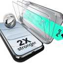 ESR 3 Pack for iPhone Air Screen Protector, Military-Grade Shatterproof, 9H Hardness, Full Coverage Tempered Glass for iPhone 17 Air with Ultra Fit Tray