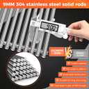 QuliMetal 9MM Thick 19.5" Grill Grates for Weber Genesis 300 Series, SUS304 Weber Genesis Grill Parts, Replacement for Genesis E310 S310 E320 S320 E330 S330 (20072016), Replaces Weber 7524 & 7528