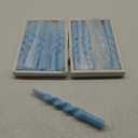 Spiral Taper Candle Twist Candlesticks,Gedengni 10inches Long Tapered Candle Blue Candle Sticks Colorful Twisted Candles for Wedding Home Dinner Party Women Gift,Pack of 12 (BLUE) Unscented