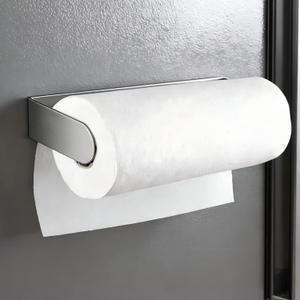 ZUNTO Magnetic Paper Towel Holder for Refrigerator  Strong Magnet Kitchen Paper Towel Rack for Grill, RV & Pantry  Sleek Silver Design