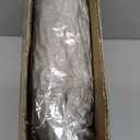 Bedfolks Waterproof Crate Bed, Plush Pad with Removable Cover, Faux Fur for Large Dogs, Washable Kennel Bed 35"x23", Solid Brown