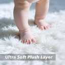 8x10 Fluffy Area Rugs for Living Room,Shag Area Rug for Bedroom,Soft White Fuzzy Rug Non-Shedding Indoor Plush Carpet for Kids Bedroom Nursery Home Decor