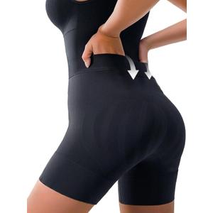 Bathroom-Friendly Shapewear Bodysuit Shorts for Women-Seamless Compression Tummy Control Body Shaper,S-XXXL