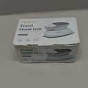 Travel Iron Mini with Steam for Clothes with Dual Voltage, Portable Mini Ironing Machine with Non-Stick Soleplate, Small Iron for Sewing, Quilting and Handcraft (Celadon)