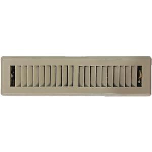 Precision Flow 2"x 12" Steel Floor Register - 2 Way Louvered Design,Desert Brown Finish - Premium Home Vent Covers, Durable & Decorative - Fits 2"x12" Duct Openings, Easy Installation