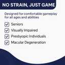 Heavy Playing Cards for Outdoors | Large Print Playing Cards for Seniors | Low Vision Easy to Read Deck of Cards Ideal for Visually Impaired | Jumbo Index Playing Cards for Blackjack, Euchre, Canasta