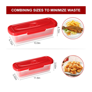 Batter Breader Shaker Bowl with Lid, 2-pack Mess Free Breading Shaker Bowl, Fish Batter Shaker Container with Breading Tray, Batter Bowl Shaker for Fish Frying Chicken Wings Fish Onion Rings Veggies
