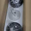 3 Pack Pendant Light Kitchen Island Pendant Lighting, Hanging Light with Frosted Glass Shade, Black Modern Indoor Hanging Lamp