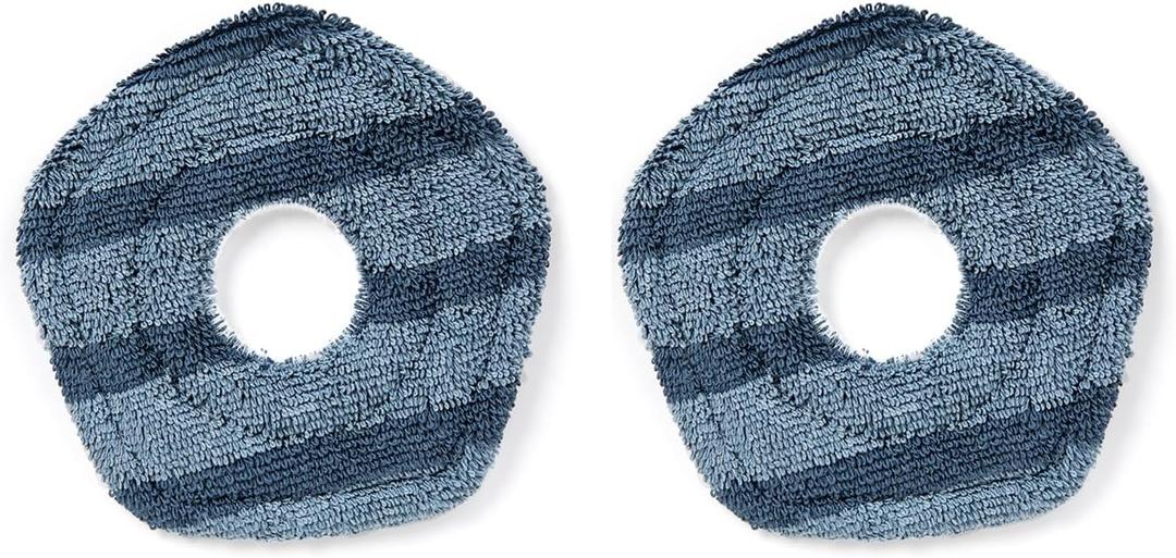 eufy Accessory-2 Washable Vacuum Mop Cloths, Compatible X10 Pro Omni X9 Pro, Washable and Reusable Soft Mopping Pad, Parts, Accessories