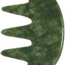 Jade Stone Gua Sha Comb,Jade Massage Comb, Scalp Massager, Massage Tools for Scalp Head Hair,Facial Manual Scalp Massagers, Like Scalp Massager Comb