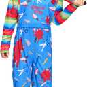 Spooktacular Creations Halloween Killer Doll Costume Men, Creepy Doll Costume Adult Men for Halloween Dress Up Party Cosplay (M)