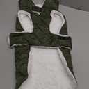 Dog Winter Coat - Windproof Fleece Warm Thick Dog Jacket Clothes for Snow Rainy Cold Weather - Green Pet Vest Coat Outfits for Small Medium Large Dogs - Indoor & Outdoor Use (S-XXL)