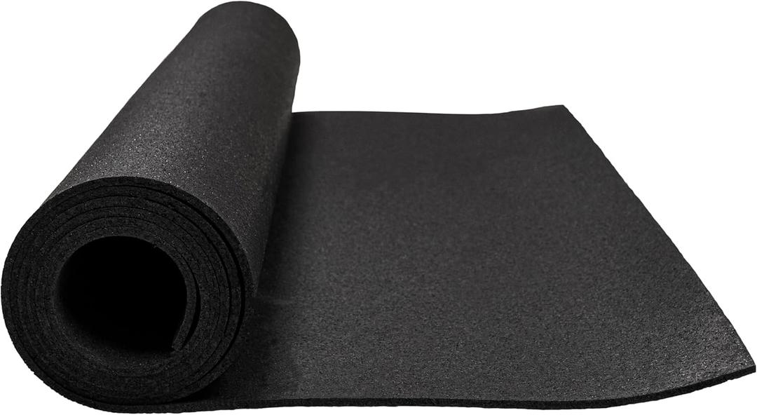 MSI Rubber Utility Mat 36" W x 60" L x 0.24" Thick - Non-Slip, Anti-Fatigue, Heat Resistant - Ideal for Gym Floors, Garages, Stables, Indoor & Outdoor Use - Heavy-Duty & Durable Protection
