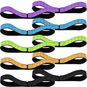 10 Pack Replacement Strap Compatible with Hume Band, Heart Rate Monitor Armband Set, Adjustable Fitness Bands, Breathable Polyester Nylon, 14.2 x 0.8 Inch, Multi-Color