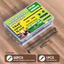 Wood Structural Screws Lag Screws Timber Screws Star Head Exterior Heavy Duty Rust Resistant Star Drive Bit Included (#14 x 6, Black, 50 pcs)