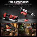 12000 PSI Electric Grease Gun Compatible with Milwaukee 18V Battery