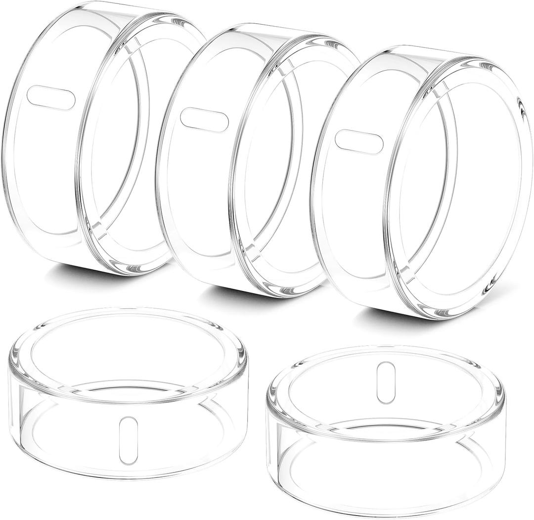 5 Pack Ring Cover Compatible with Oura Ring Gen 4/Oura Ring Gen 3 Horizon/Heritage, Abrasion-Resistant TPU Case for Oura Ring Protector Accessories for Oura Size 7