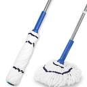 Jesun Self-Wringing Twist Mops Cleaning Floor Mop Cleaner Hand Twist Dirt Mop Dry Wet for Floor Cleaning