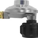 MENSI Low Pressure Regulator with QCC Type 1 for 5-40lbs Tank Cylinder, Hose Assembly 5 Feet (3/8" Male Flare Low Pressure Regulator)