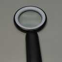 Rechargeable Magnifying Glass with Light, 30X 4.7IN Handheld Large Lightweight Lighted Magnify Len 21 LED 3 Modes Illuminated Book Magnifier forSenior,Reading,Inspection,Coin,JewelryChristmasGift (Black+white)