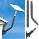Starlink Mount - 30" Adjustable Starlink Mounting Kit - Starlink Roof Mount Kit Compatible with V2 Starlink - J-Pipe Starlink Long Wall Mount for Starlink Internet Kit Satellite