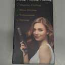 Round Hair Blow Dryer Brush - 1.2 Inch Ceramic Barrel Hair Dryer Brush for Short/Middle Hair, One Step Drying, Volumizing, Straightening and Styling, Negative Ionic Dryer Brush (Black-Golden, 1.2)