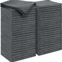 AIDEA Microfiber Cleaning Cloth Grey 50PK, Microfiber Towels for Cars, Premium Car Cloths, Dusting Cloth Lint Free Cleaning Rags for SUVs, House, Kitchen, Window, Workshops,11.511.5"