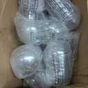MANCHAP 60 PCS 3.15 Inch(80mm) Clear Acrylic Hanging Globes & Balls - Fillable Air Plant Holder for DIY, Art, Wedding & Garden Decoration