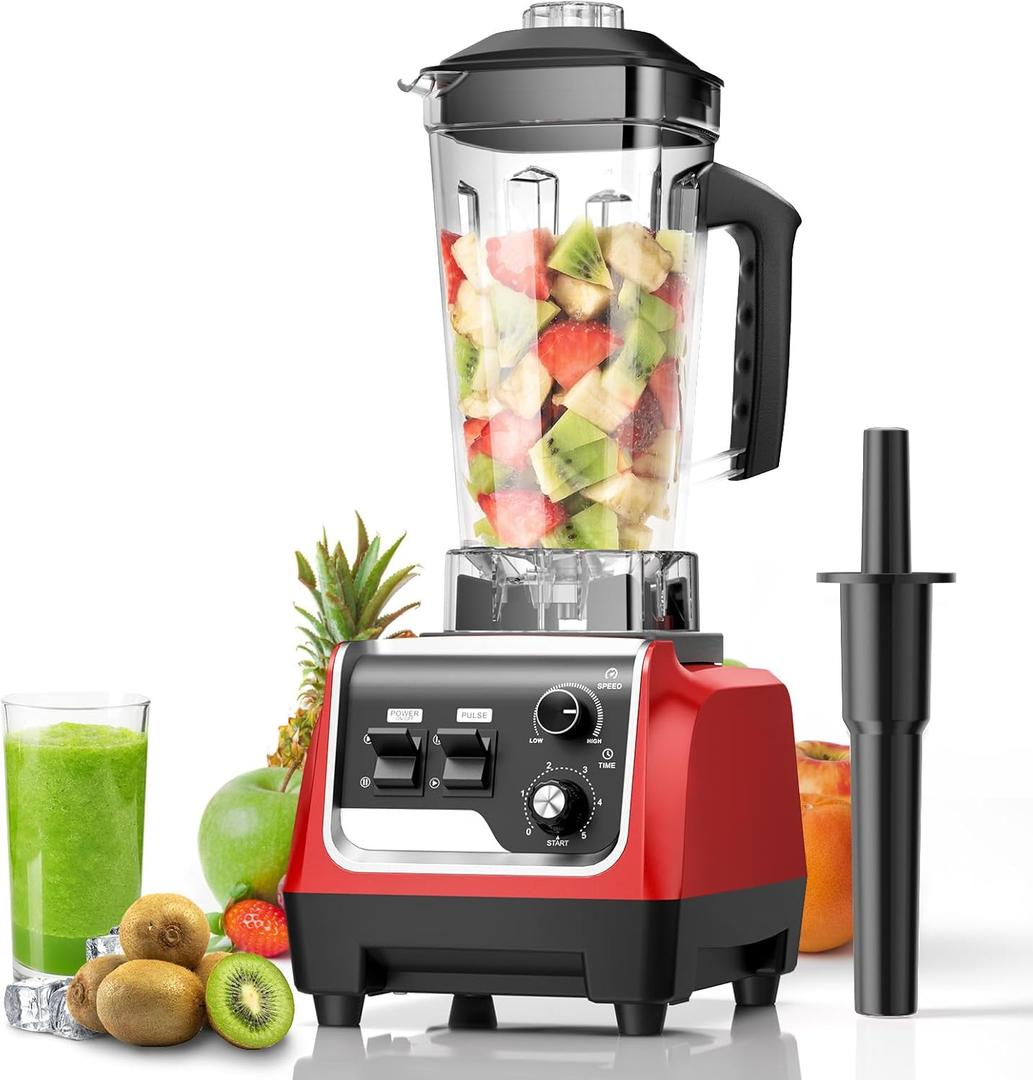 Smoothie Blender, Powerful Blenders for Kitchen with 1800-Watt Motor, 70 Oz Large Capacity and BPA-Free Containers, Countertop Blender for Smoothies, Ice Crushing & Frozen Drinks, Red