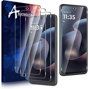 Anoowkoa 3 Pack Designed for Moto G 2026 & Moto G Play 20266.7 inchScreen Protector Tempered glass film.Anti-Breakage.Anti-Scratch.No Bubbles.9H Hardness.Supports Fingerprint Unlocking.Easy Installation