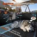 Doglike Dog Truck Seat Cover for Back Seat [with Detachable Mat], Hard Bottom Dog Hammock for Car, Pet Bed Extender for 2-4 Large Dogs, Waterproof Seat Protector, XL Size Fits for Crew Cab Truck/SUV