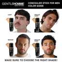 Concealer Stick with Brush for Men - Eraser Dark Circles - Mens Multi-Use Concealer - Dual Sided Full Coverage with Soft Brush - Buildable Coverage Makeup - All Skin Types - (Medium)