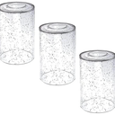 3 Pack Seeded Glass Lamp Shade Replacements, 5.9in Height, 3.9in Diameter, 1.7in Fitter, Cylinder Bubble Glass Shade Covers, Seeded Glass Replacement for Pendant Lights Chandeliers Wall Sconces