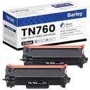 TN760 TN-760 Toner Cartridge Compatible TN760 High Yield Black Toner Cartridge Replacement for Brother TN760 TN-760 MFC-L2710DW MFC-L2750DW DCP-L2550DW Toner Printer (2-Pack).