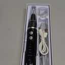 Plaque and Tartar Remover, Dog Ultrasonic Teeth Cleaner Toothbrush for Tartar and Stains with LED Light, 5 Modes Low Noise Sonic Tooth Cleaning Kit Tool for Dogs (Black)