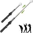 Golf Swing Training Aid Trainer Club, Right-Handed Flexible Retractable Device Equipment Accessories, Perfect for Hand Grip Sound Motion Strength Tempo Chipping Hitting Training Indoor Practice WarmUp