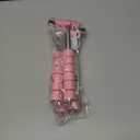 4 x Car Rearview Mirror Wiper, Retractable Auto Glass Squeegee, Water Cleaner with Telescopic Long Rod, Portable Cleaning Tool for All Vehicles, Universal Automotive Accessories (Pink)