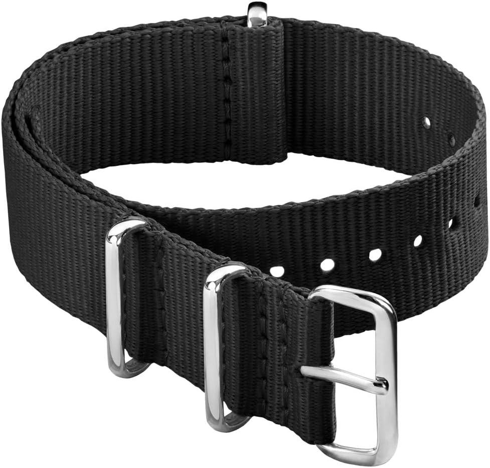 Archer Watch Straps - Classic Military Style Nylon Watch Bands 18mm