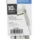 Prime Wire & Cable EC930610 10-Foot 16/3 SPT-2 3-Outlet Cord, White