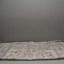 zesthome 4x6 Rug - Stain Resistant Washable Rug, Anti Slip Backing Rugs for Living Room, Foldable Vintage Small Area Rugs(Orange,4'x6')